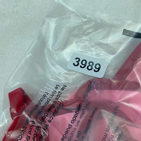 New! Frankie’s Bikinis x PINK Pink and Red halter Bikini 3989 - Picture 7 of 8